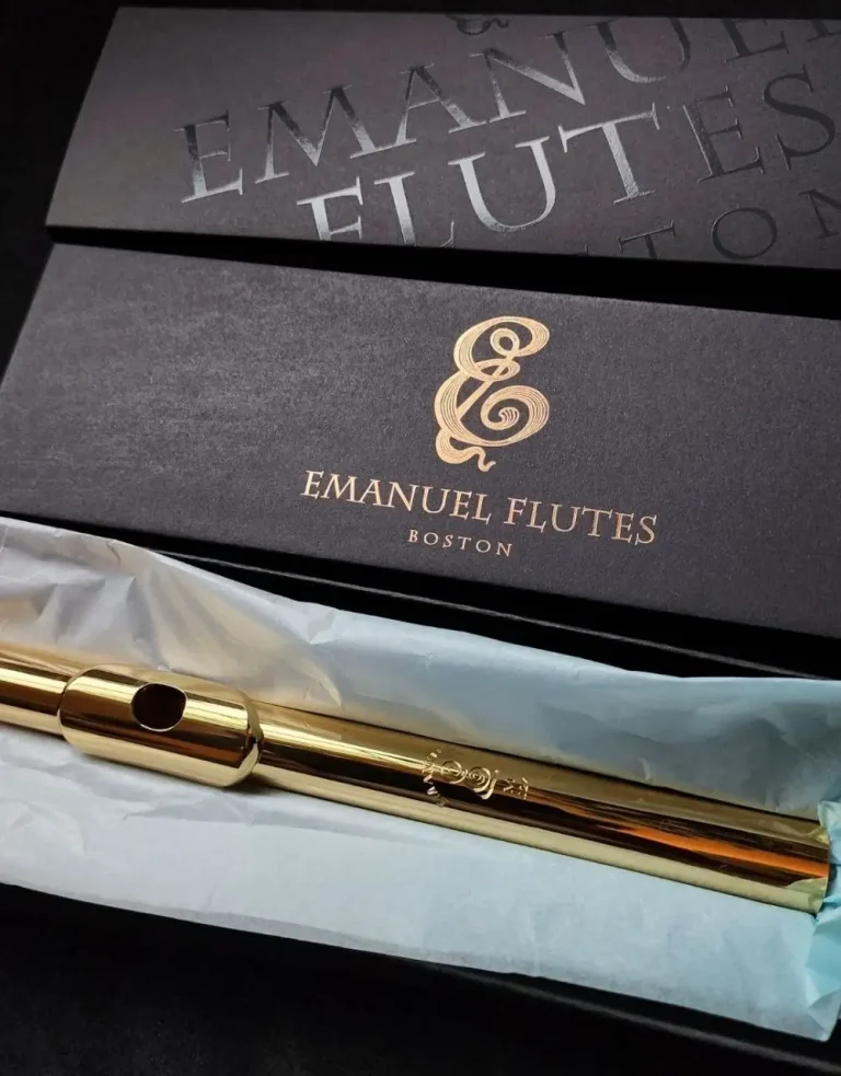 Solid 22K gold Emanuel Flutes headjoint in presentation box